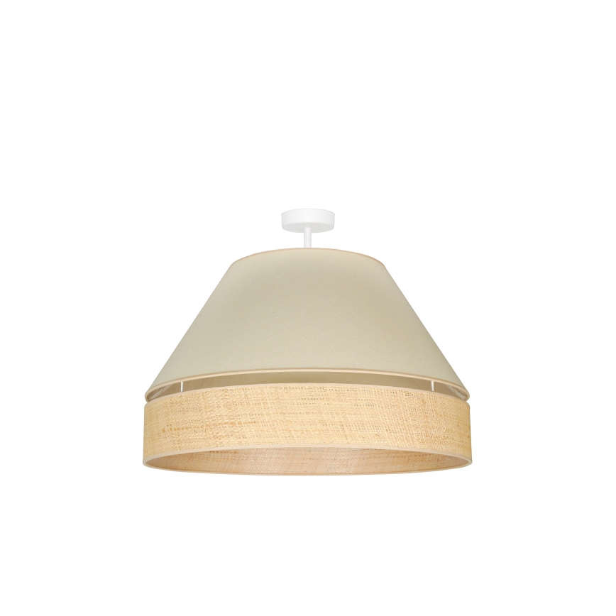 Duolla - Lampadario a plafone YUTE AVIGNON 1xE27/15W/230V diametro 60 cm color crema/beige