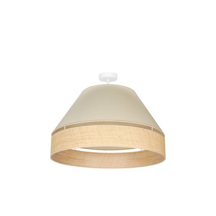 Duolla - Lampadario a plafone YUTE AVIGNON 1xE27/15W/230V diametro 60 cm color crema/beige