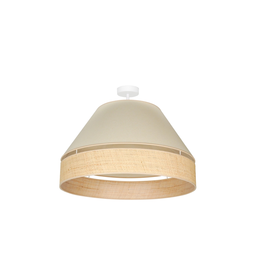 Duolla - Lampadario a plafone YUTE AVIGNON 1xE27/15W/230V diametro 60 cm color crema/beige