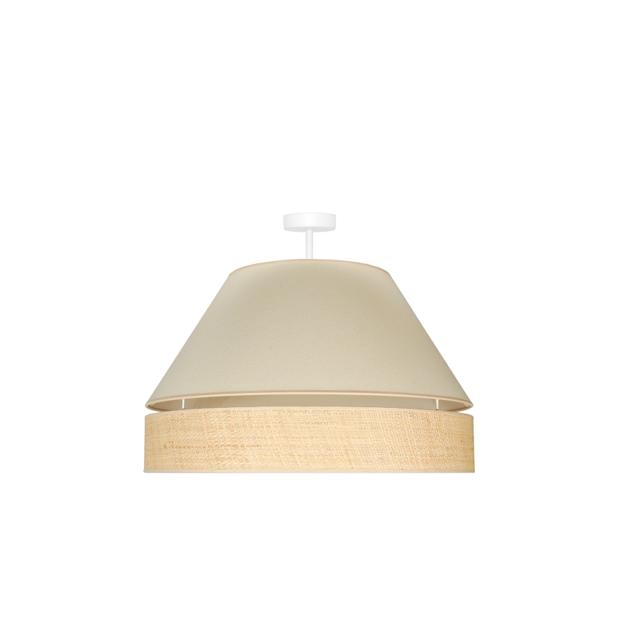 Duolla - Lampadario a plafone YUTE AVIGNON 1xE27/15W/230V diametro 60 cm color crema/beige