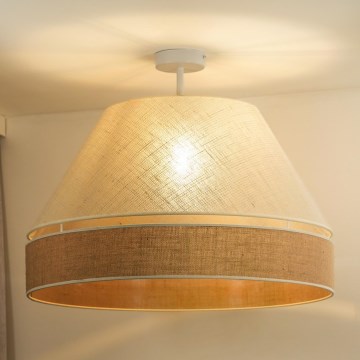 Duolla - Lampadario a plafone YUTE AVIGNON 1xE27/15W/230V diametro 60 cm grigio/marrone