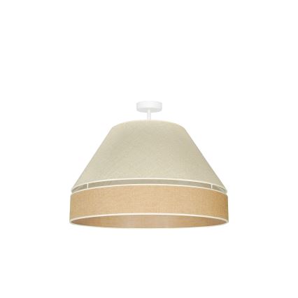 Duolla - Lampadario a plafone YUTE AVIGNON 1xE27/15W/230V diametro 60 cm grigio/marrone
