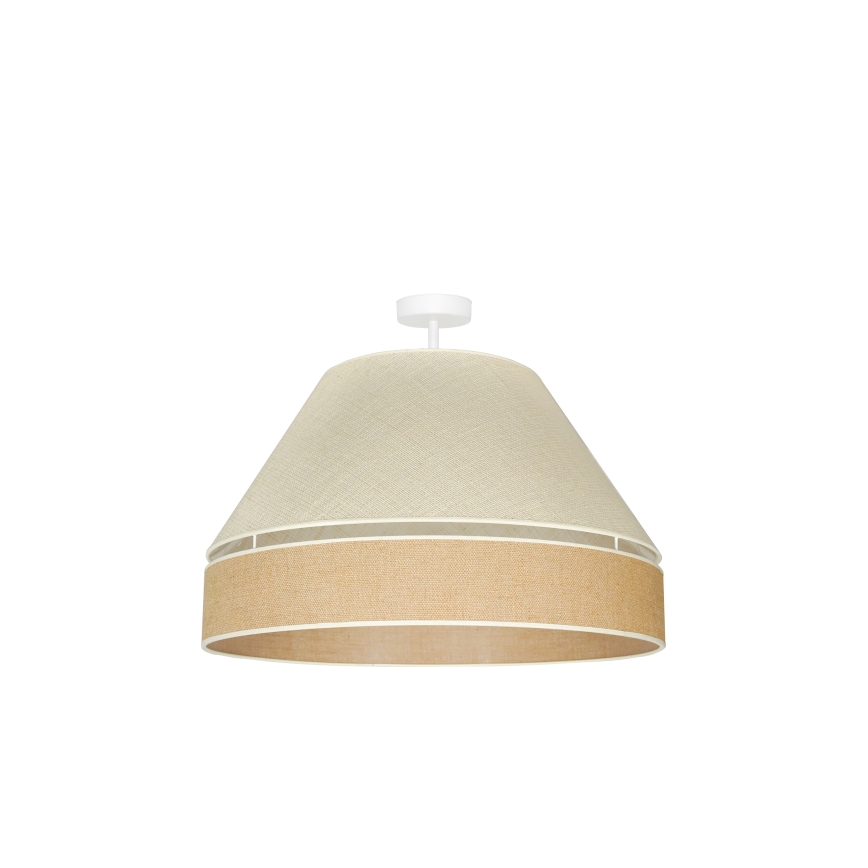Duolla - Lampadario a plafone YUTE AVIGNON 1xE27/15W/230V diametro 60 cm grigio/marrone