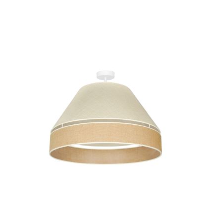 Duolla - Lampadario a plafone YUTE AVIGNON 1xE27/15W/230V diametro 60 cm grigio/marrone