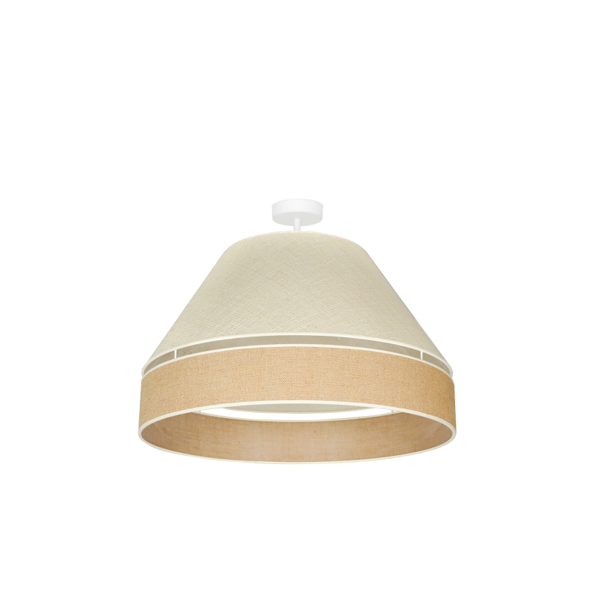 Duolla - Lampadario a plafone YUTE AVIGNON 1xE27/15W/230V diametro 60 cm grigio/marrone