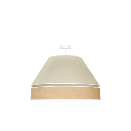 Duolla - Lampadario a plafone YUTE AVIGNON 1xE27/15W/230V diametro 60 cm grigio/marrone