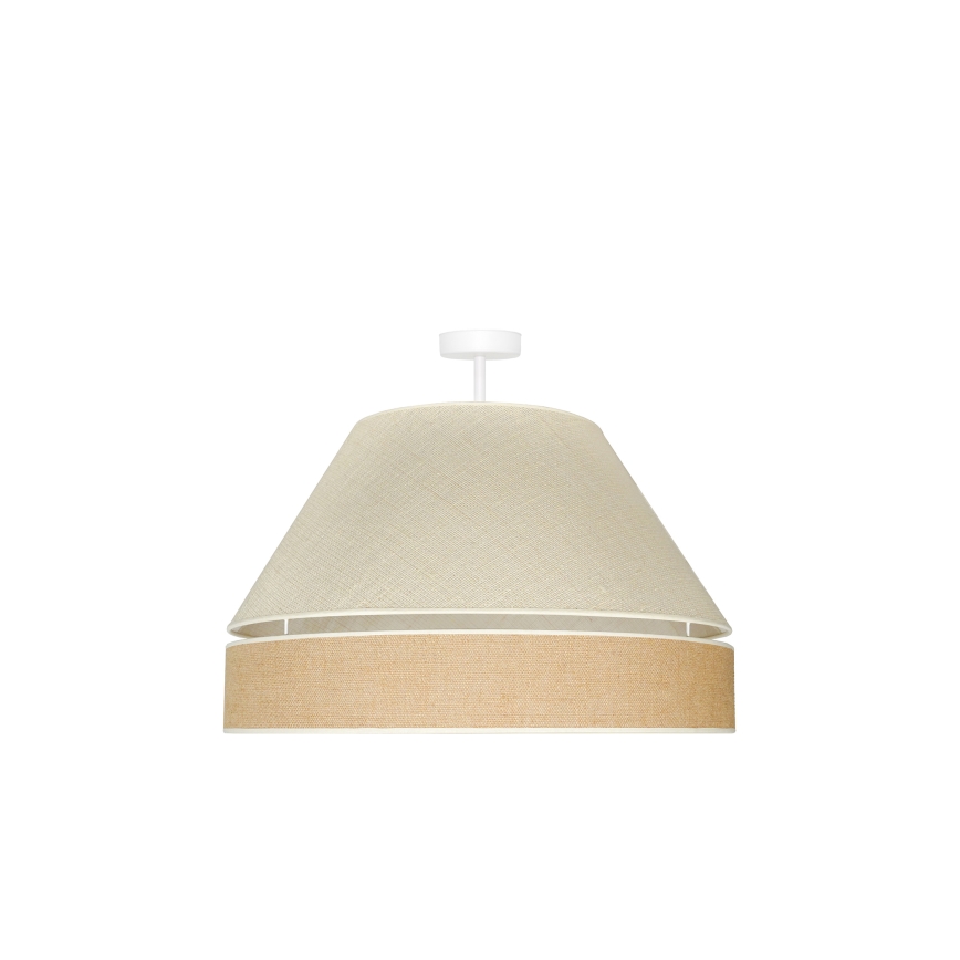 Duolla - Lampadario a plafone YUTE AVIGNON 1xE27/15W/230V diametro 60 cm grigio/marrone