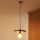 Duolla - Lampadario a sospensione con cavo IRONLINE 1x E27/15W/230V Ø 30 cm ramato/nero