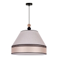 Duolla - Lampadario a sospensione con filo AVIGNON 1xE27/15W/230V diametro 50 cm beige