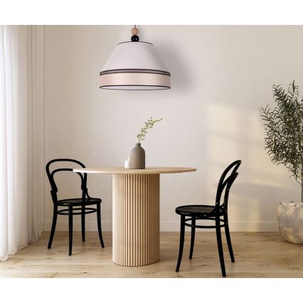 Duolla - Lampadario a sospensione con filo AVIGNON 1xE27/15W/230V diametro 50 cm beige