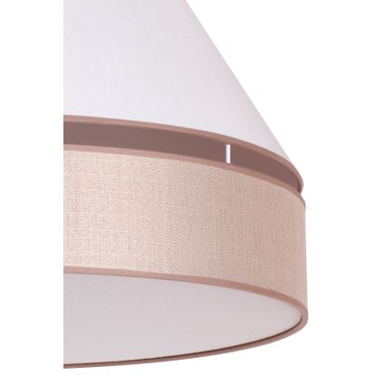 Duolla - Lampadario a sospensione con filo AVIGNON 1xE27/15W/230V diametro 50 cm bianco/beige