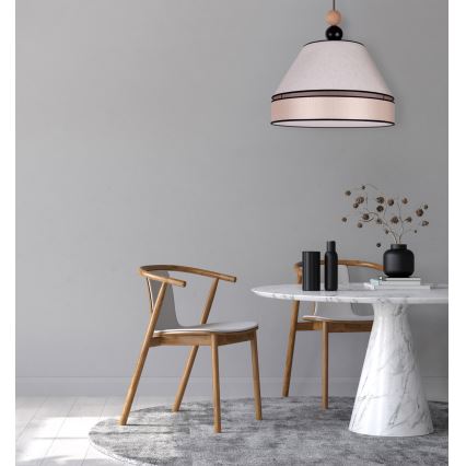 Duolla - Lampadario a sospensione con filo AVIGNON 1xE27/15W/230V diametro 60 cm beige