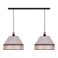 Duolla - Lampadario a sospensione con filo AVIGNON 2xE27/15W/230V beige