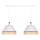Duolla - Lampadario a sospensione con filo AVIGNON 2xE27/15W/230V bianco/rattan