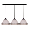 Duolla - Lampadario a sospensione con filo AVIGNON 3xE27/15W/230V beige