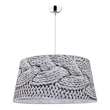 Duolla - Lampadario a sospensione con filo BASS 1xE27/40W/230V diametro 60 cm grigio
