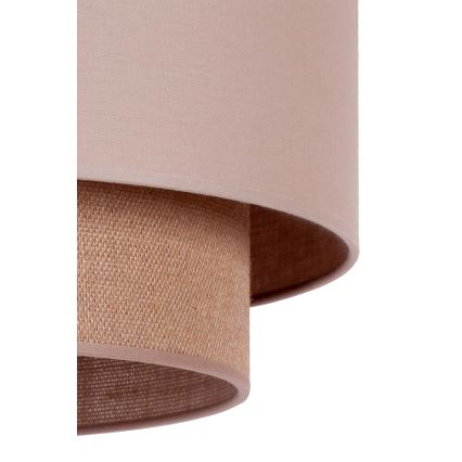 Duolla - Lampadario a sospensione con filo BOHO 1xE27/15W/230V diametro 45 cm beige/marrone