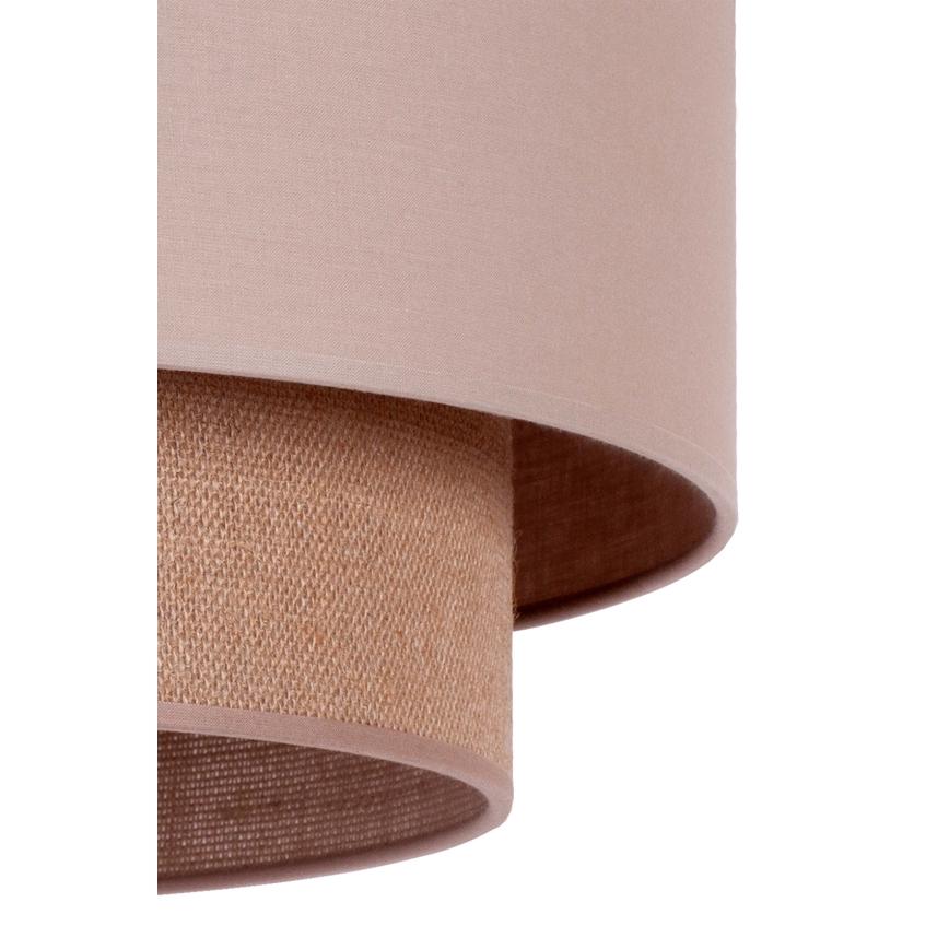 Duolla - Lampadario a sospensione con filo BOHO 1xE27/15W/230V diametro 45 cm beige/marrone