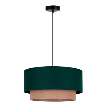 Duolla - Lampadario a sospensione con filo BOHO 1xE27/15W/230V diametro 45 cm verde/marrone