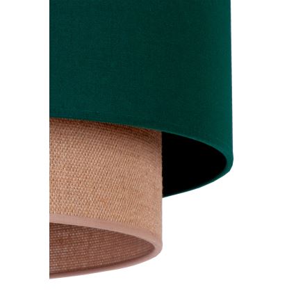 Duolla - Lampadario a sospensione con filo BOHO 1xE27/15W/230V diametro 45 cm verde/marrone
