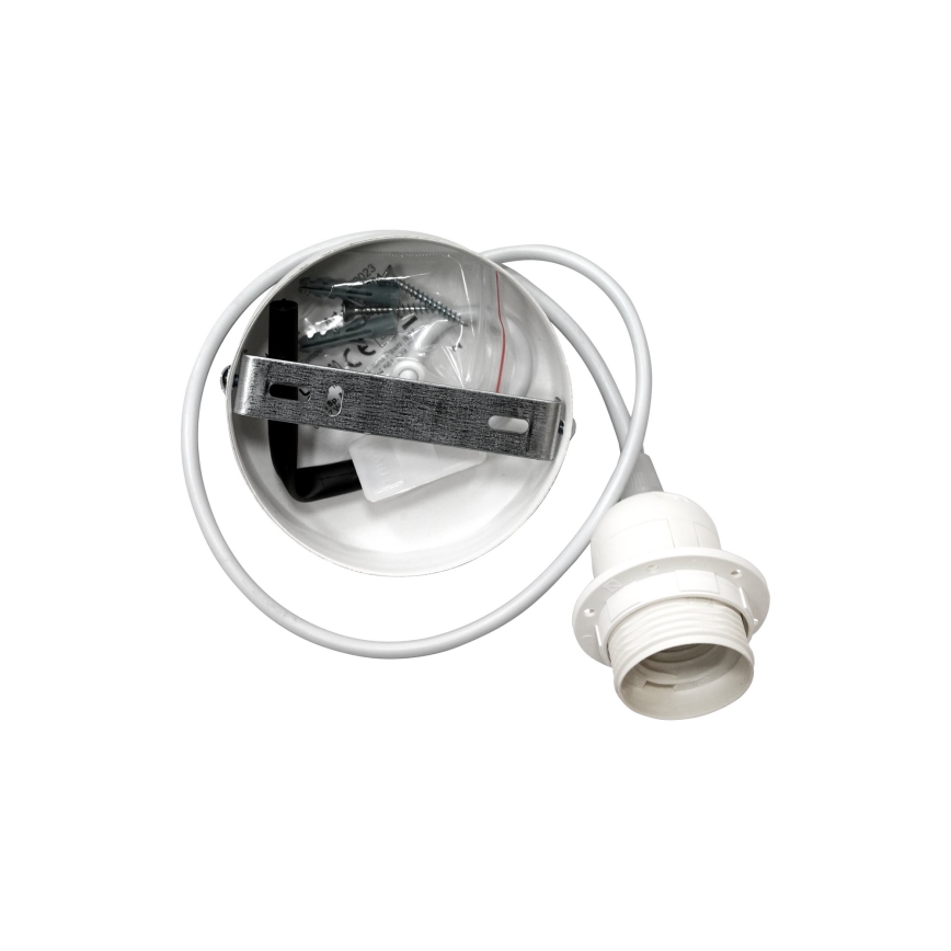 Duolla - Lampadario a sospensione con filo BOHO 1xE27/15W/230V diametro 60 cm beige/marrone