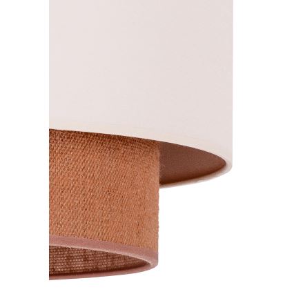 Duolla - Lampadario a sospensione con filo BOHO 2xE27/15W/230V beige/marrone