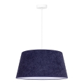 Duolla - Lampadario a sospensione con filo BOUCLE 1xE27/15W/230V diametro 50 cm blu