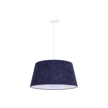 Duolla - Lampadario a sospensione con filo BOUCLE 1xE27/15W/230V diametro 50 cm blu