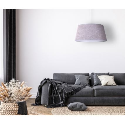 Duolla - Lampadario a sospensione con filo BOUCLE 1xE27/15W/230V diametro 50 cm grigio
