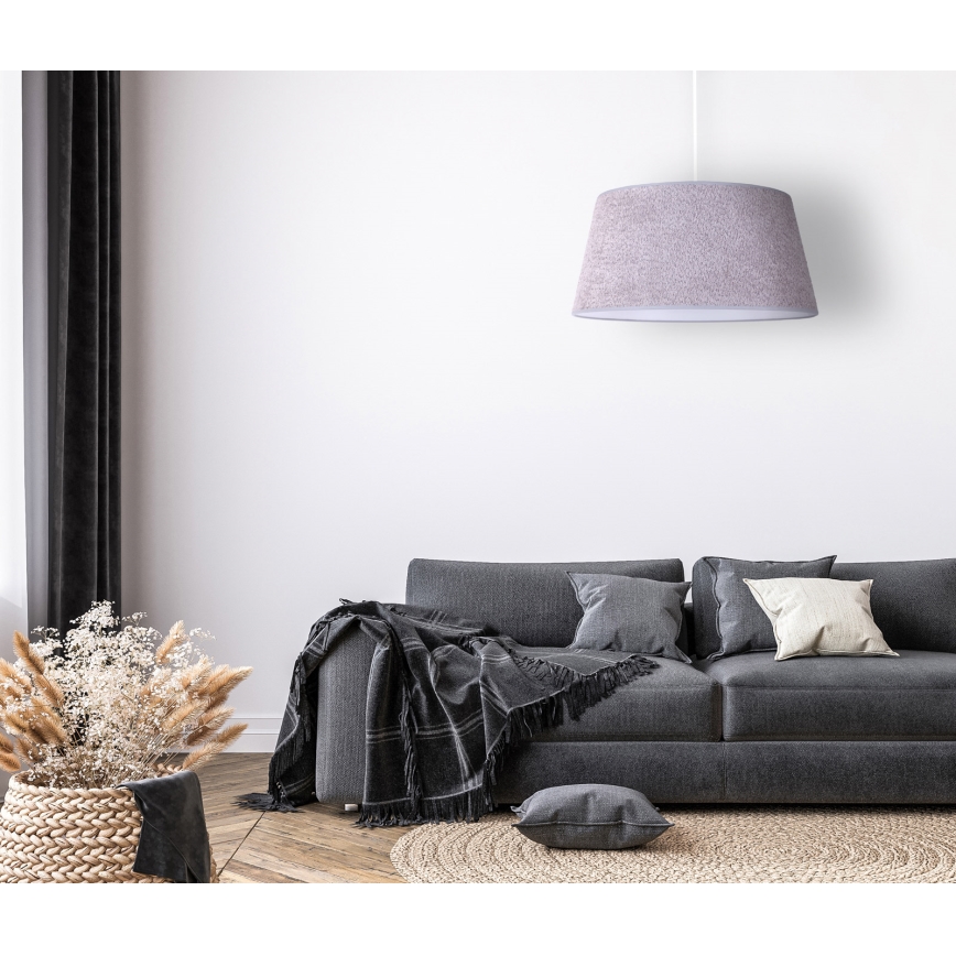 Duolla - Lampadario a sospensione con filo BOUCLE 1xE27/15W/230V diametro 50 cm grigio