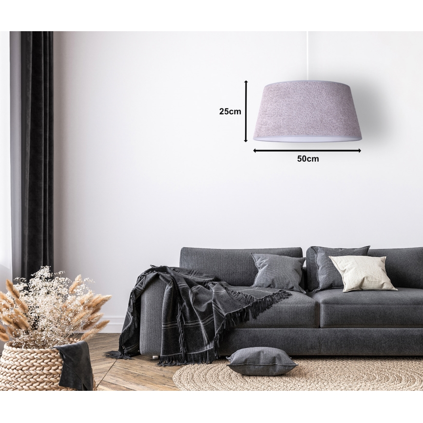 Duolla - Lampadario a sospensione con filo BOUCLE 1xE27/15W/230V diametro 50 cm grigio