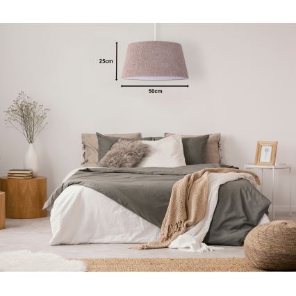 Duolla - Lampadario a sospensione con filo BOUCLE 1xE27/15W/230V diametro 50 cm marrone