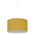 Duolla - Lampadario a sospensione con filo BRISTOL 1xE27/15W/230V diametro 45 cm giallo/bianco