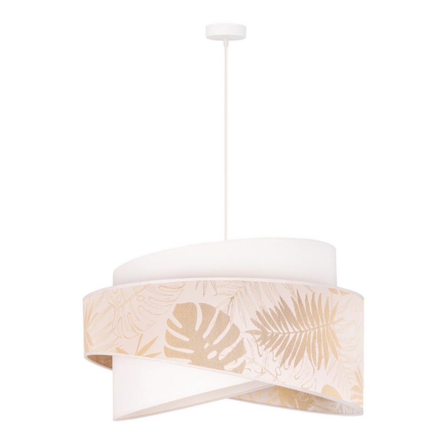 Duolla - Lampadario a sospensione con filo BROOKLYN 1xE27/40W/230V diametro 50 cm bianco/ottone