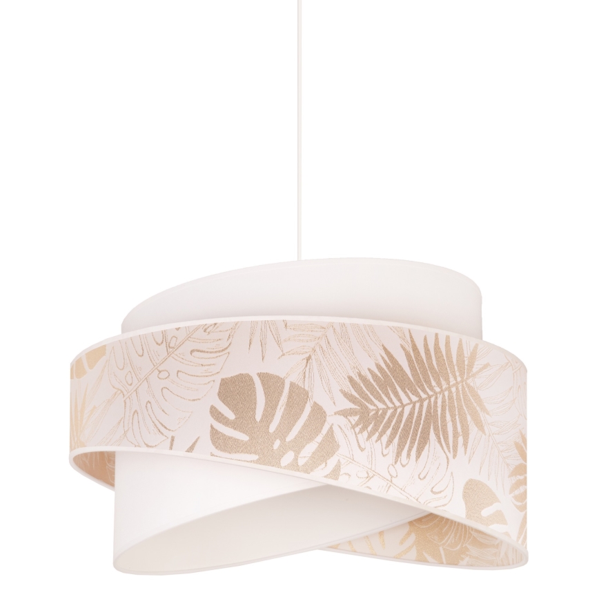 Duolla - Lampadario a sospensione con filo BROOKLYN 1xE27/40W/230V diametro 50 cm bianco/ottone