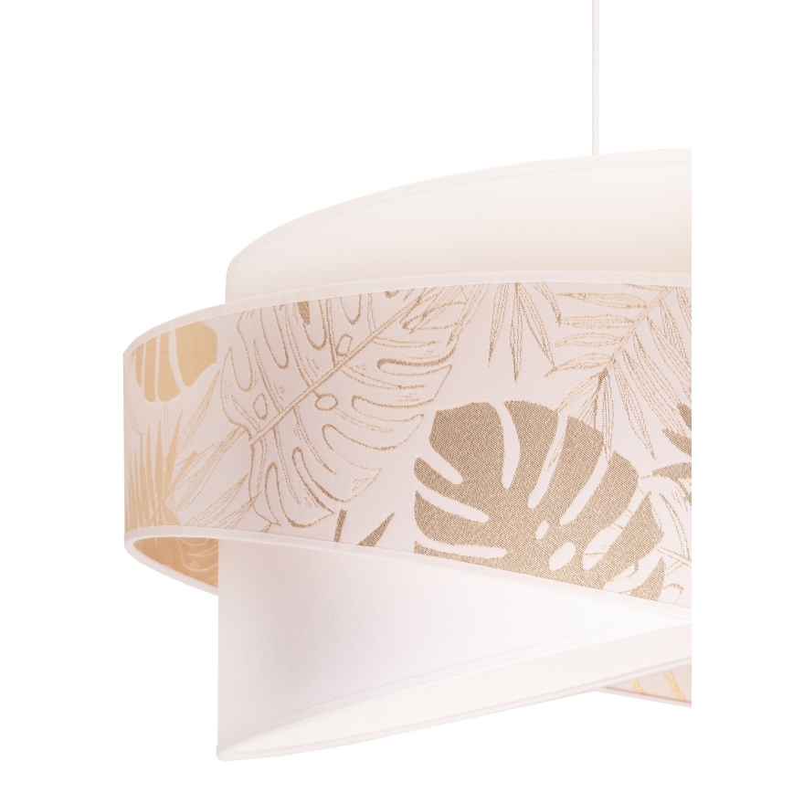 Duolla - Lampadario a sospensione con filo BROOKLYN 1xE27/40W/230V diametro 50 cm bianco/ottone