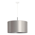 Duolla - Lampadario a sospensione con filo CANNES 1xE27/15W/230V diametro 45 cm argento