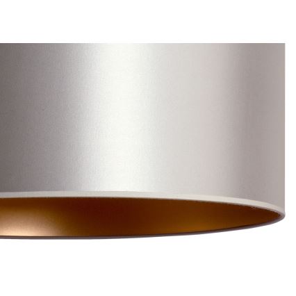 Duolla - Lampadario a sospensione con filo CANNES 1xE27/15W/230V diametro 45 cm argento/rame