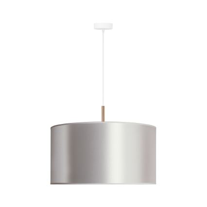 Duolla - Lampadario a sospensione con filo CANNES 1xE27/15W/230V diametro 45 cm argento/rame