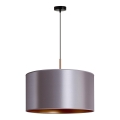 Duolla - Lampadario a sospensione con filo CANNES 1xE27/15W/230V diametro 45 cm argento/rame