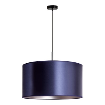 Duolla - Lampadario a sospensione con filo CANNES 1xE27/15W/230V diametro 45 cm blu/argento