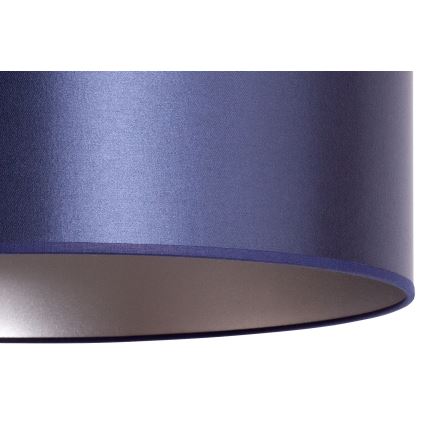 Duolla - Lampadario a sospensione con filo CANNES 1xE27/15W/230V diametro 45 cm blu/argento