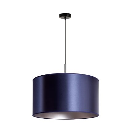 Duolla - Lampadario a sospensione con filo CANNES 1xE27/15W/230V diametro 45 cm blu/argento