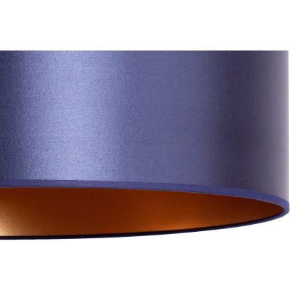 Duolla - Lampadario a sospensione con filo CANNES 1xE27/15W/230V diametro 45 cm blu/rame