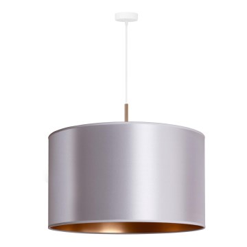 Duolla - Lampadario a sospensione con filo CANNES 1xE27/15W/230V diametro 50 cm argento/rame