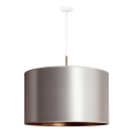 Duolla - Lampadario a sospensione con filo CANNES 1xE27/15W/230V diametro 50 cm argento/rame