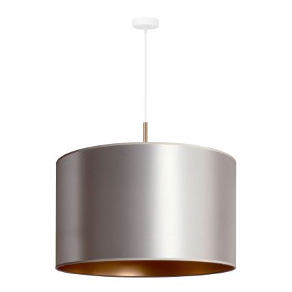 Duolla - Lampadario a sospensione con filo CANNES 1xE27/15W/230V diametro 50 cm argento/rame