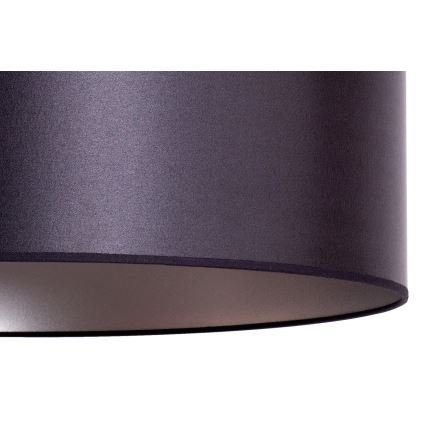 Duolla - Lampadario a sospensione con filo CANNES 1xE27/15W/230V diametro 50 cm nero/argento