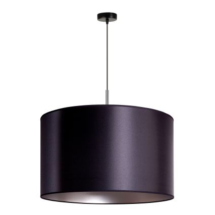 Duolla - Lampadario a sospensione con filo CANNES 1xE27/15W/230V diametro 50 cm nero/argento