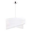 Duolla - Lampadario a sospensione con filo CELLO 1xE27/40W/230V diametro 45 cm bianco/argento